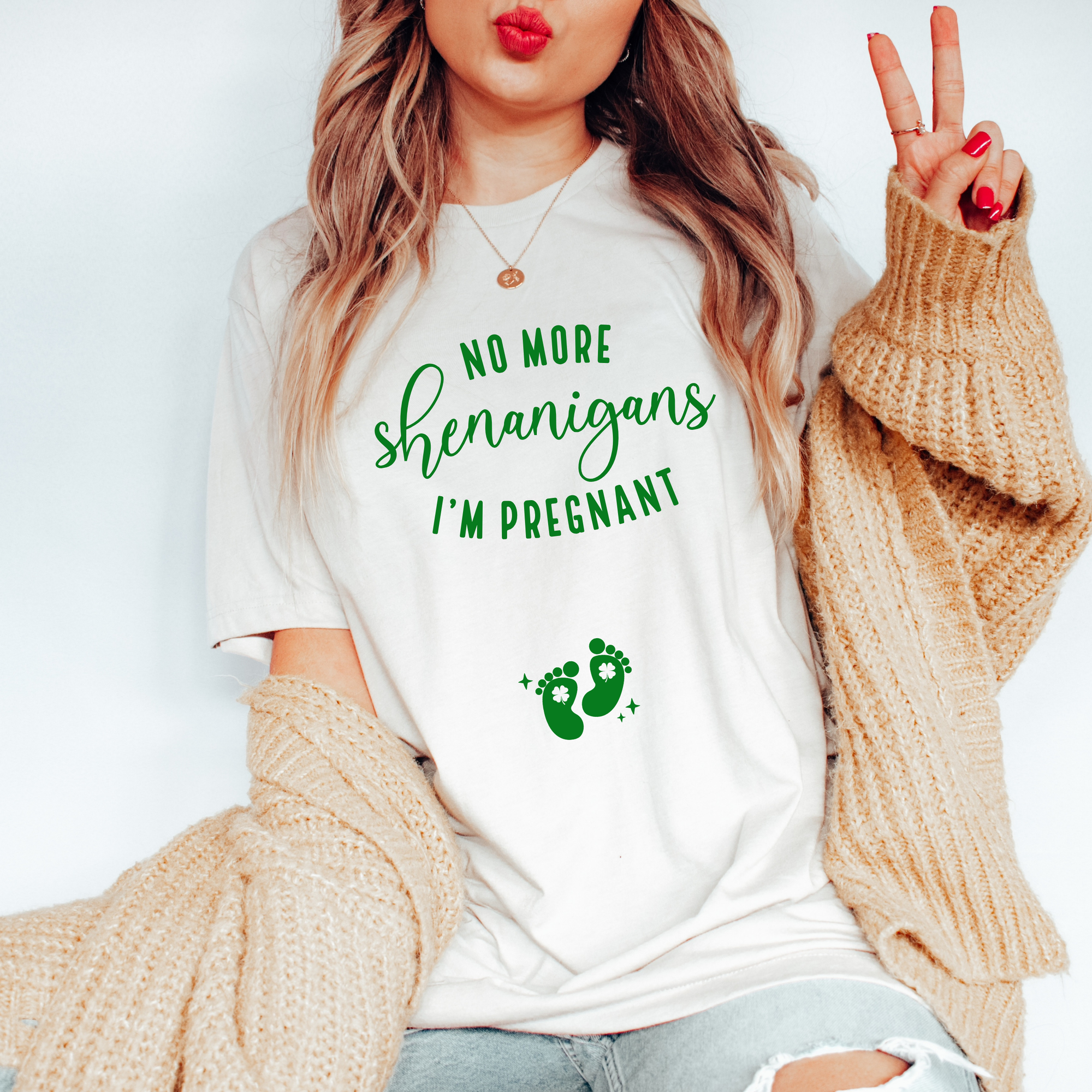 No More Shenanigans Couples Baby Reveal Shirts