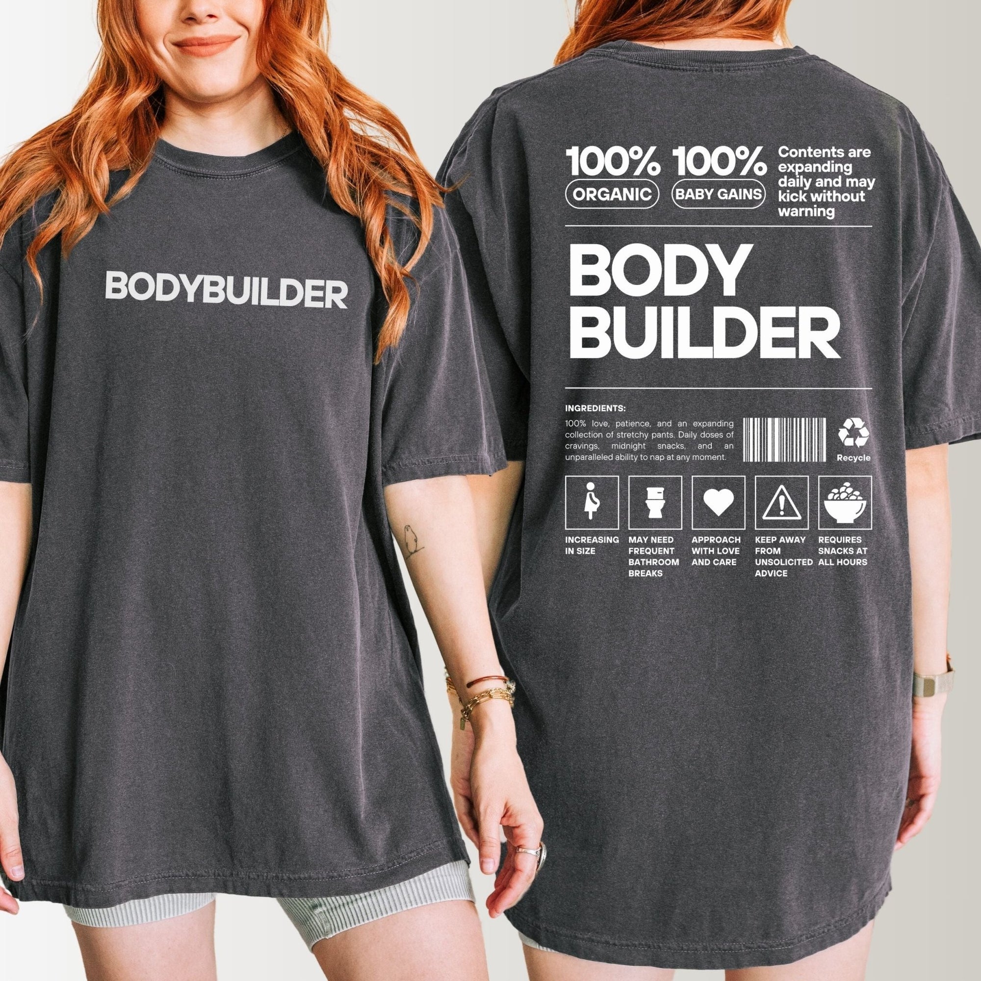 Bodybuilder Pregnancy Announcement Shirt - Mod Reveals
