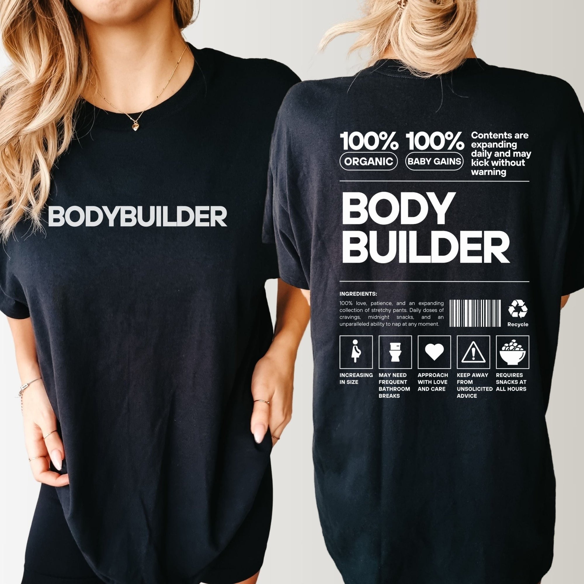 Bodybuilder Pregnancy Announcement Shirt - Mod Reveals