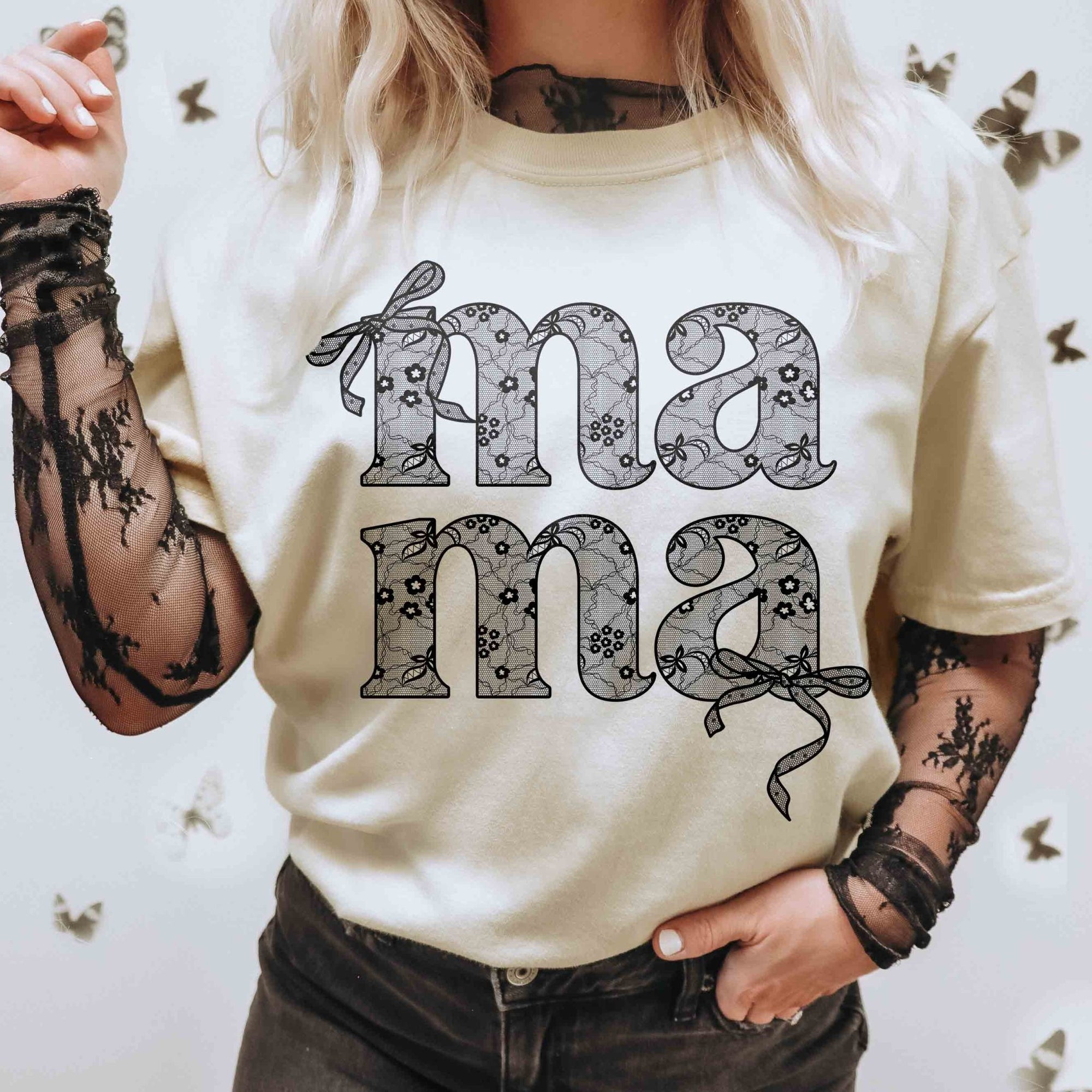 Bows and Lace Mama Shirt - Mod Reveals