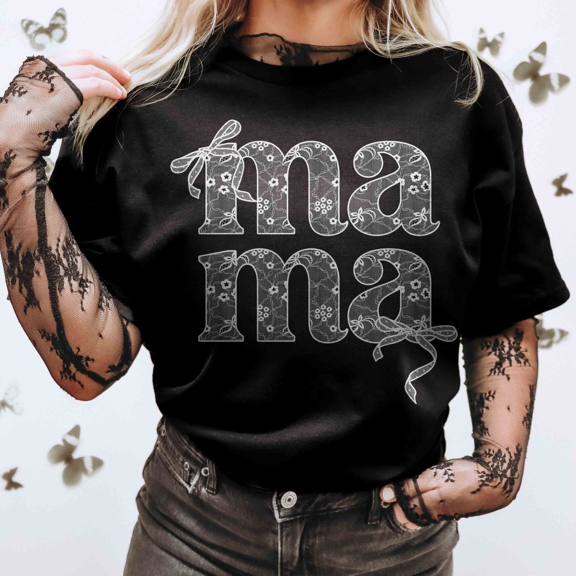 Bows and Lace Mama Shirt - Mod Reveals