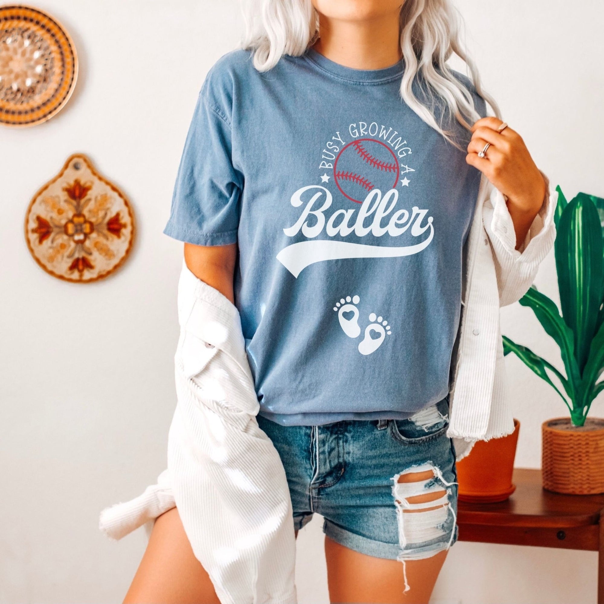 Busy Growing A Baller Shirt - Mod Reveals