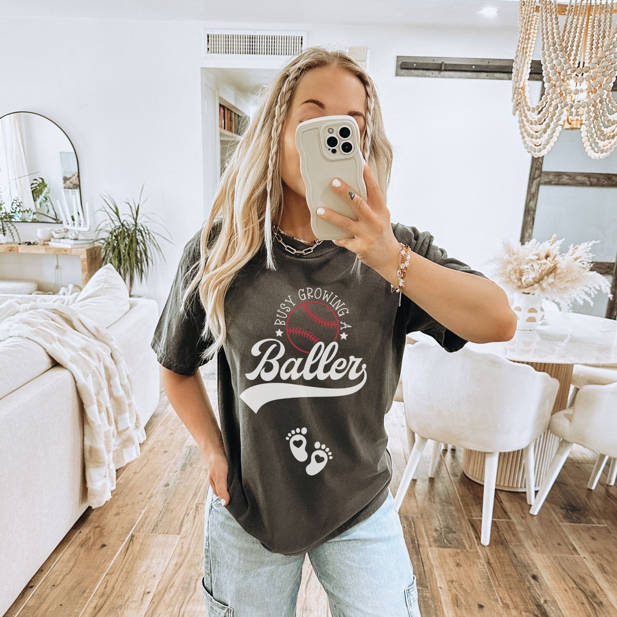 Busy Growing A Baller Shirt - Mod Reveals