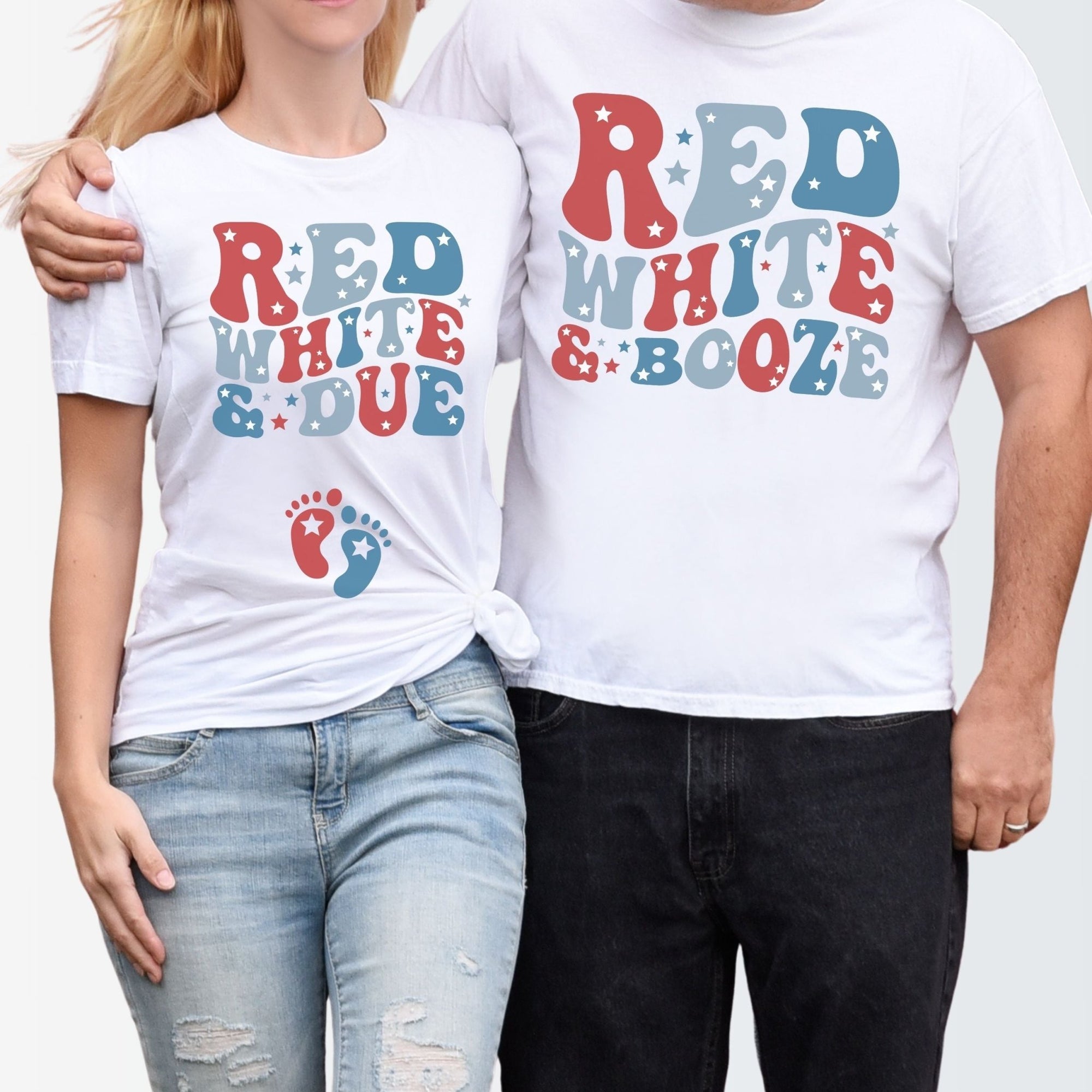 Couples 4th of July Reveal Shirts - Mod Reveals