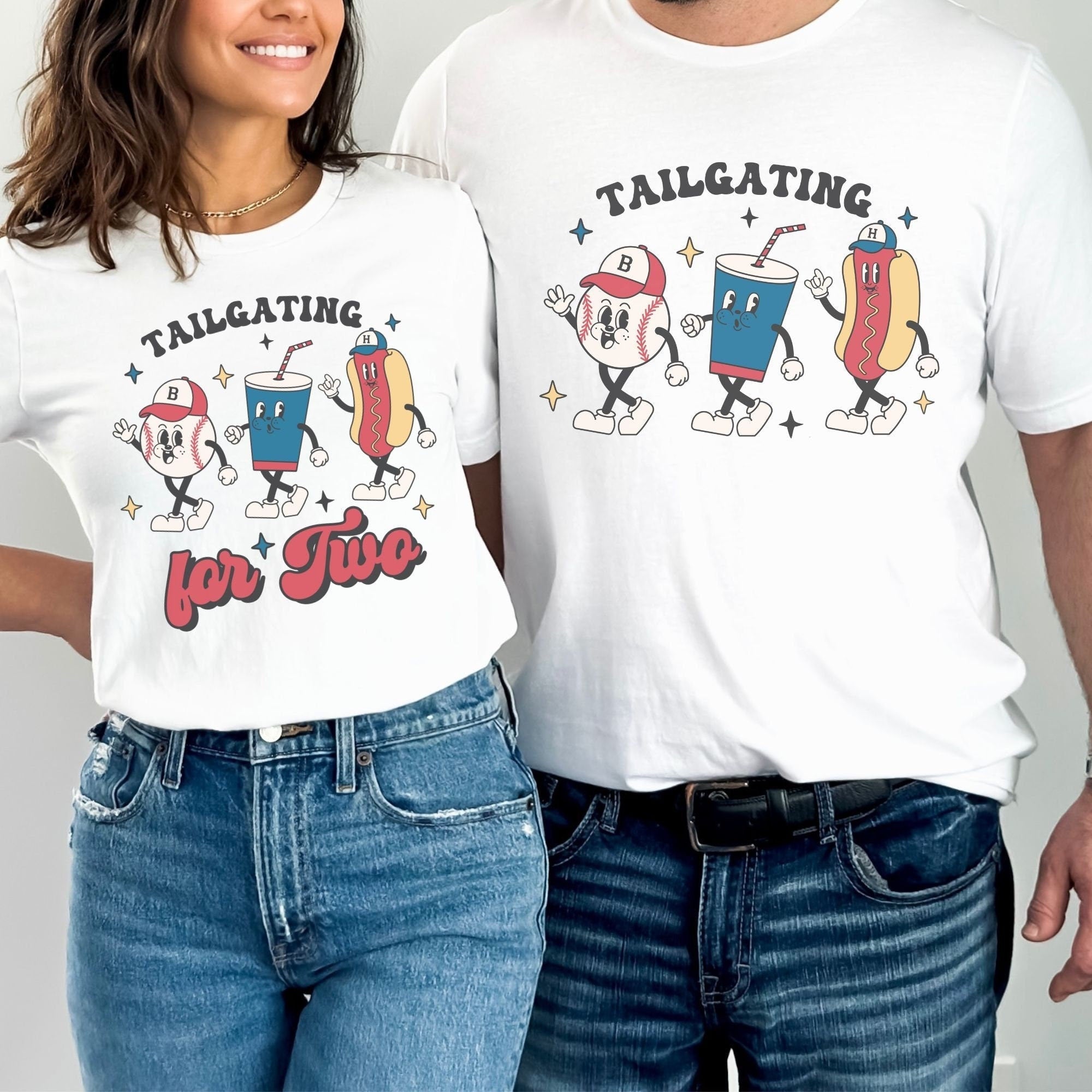 Couples Baseball Tailgating Reveal Shirts - Mod Reveals