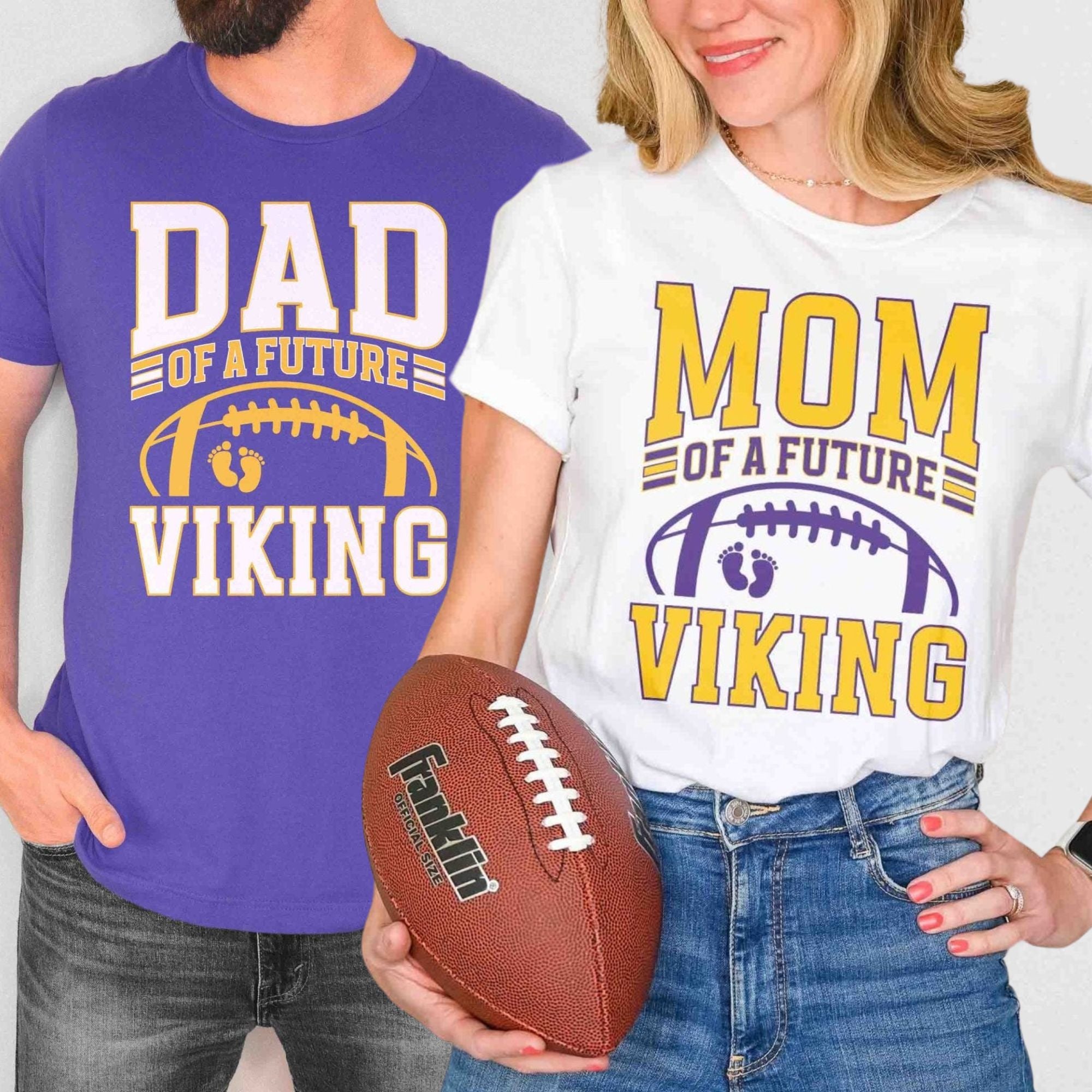 Couples Mom and Dad of a Future Viking Shirt - Mod Reveals