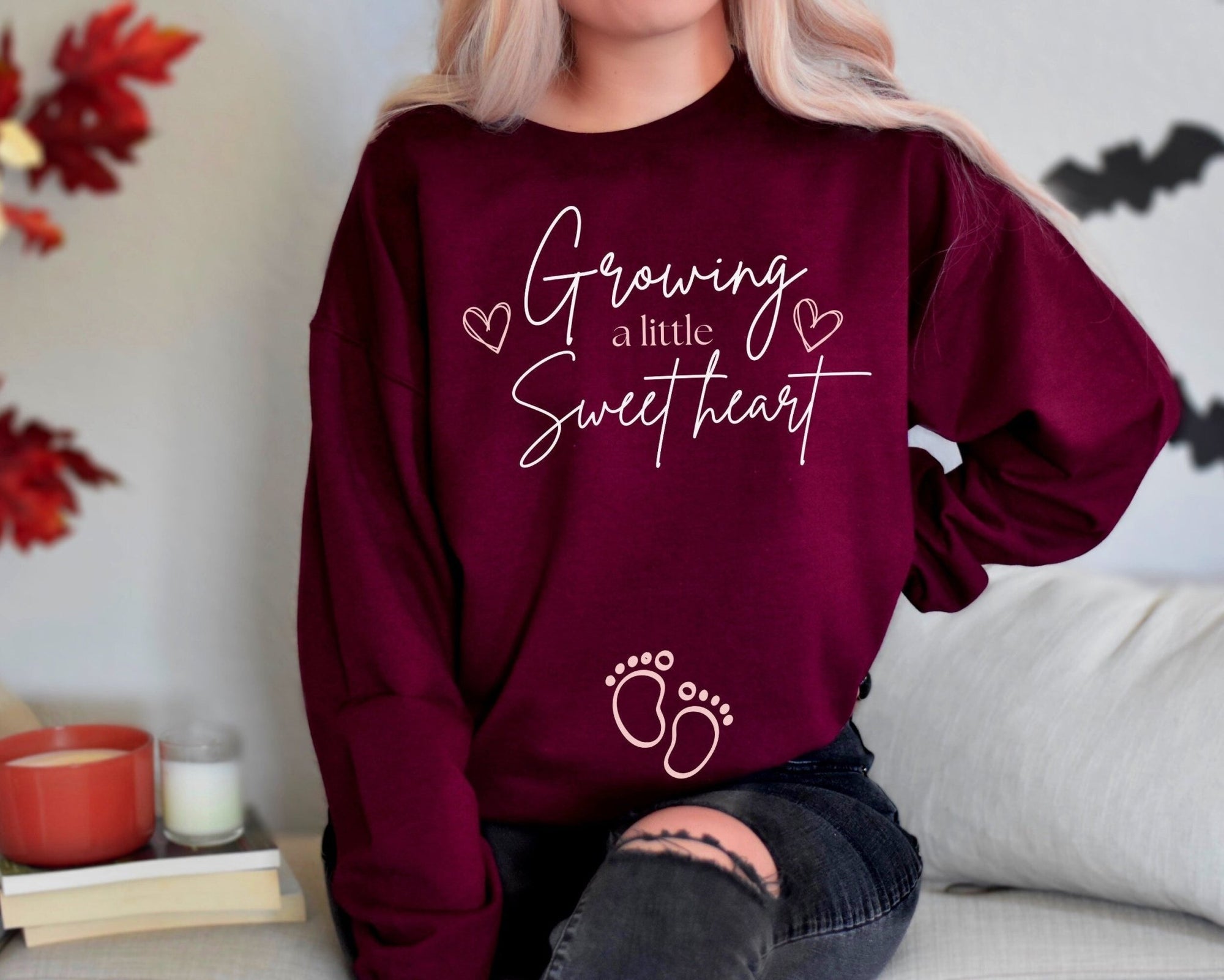 Growing A Little Valentine Sweatshirt - Mod Reveals