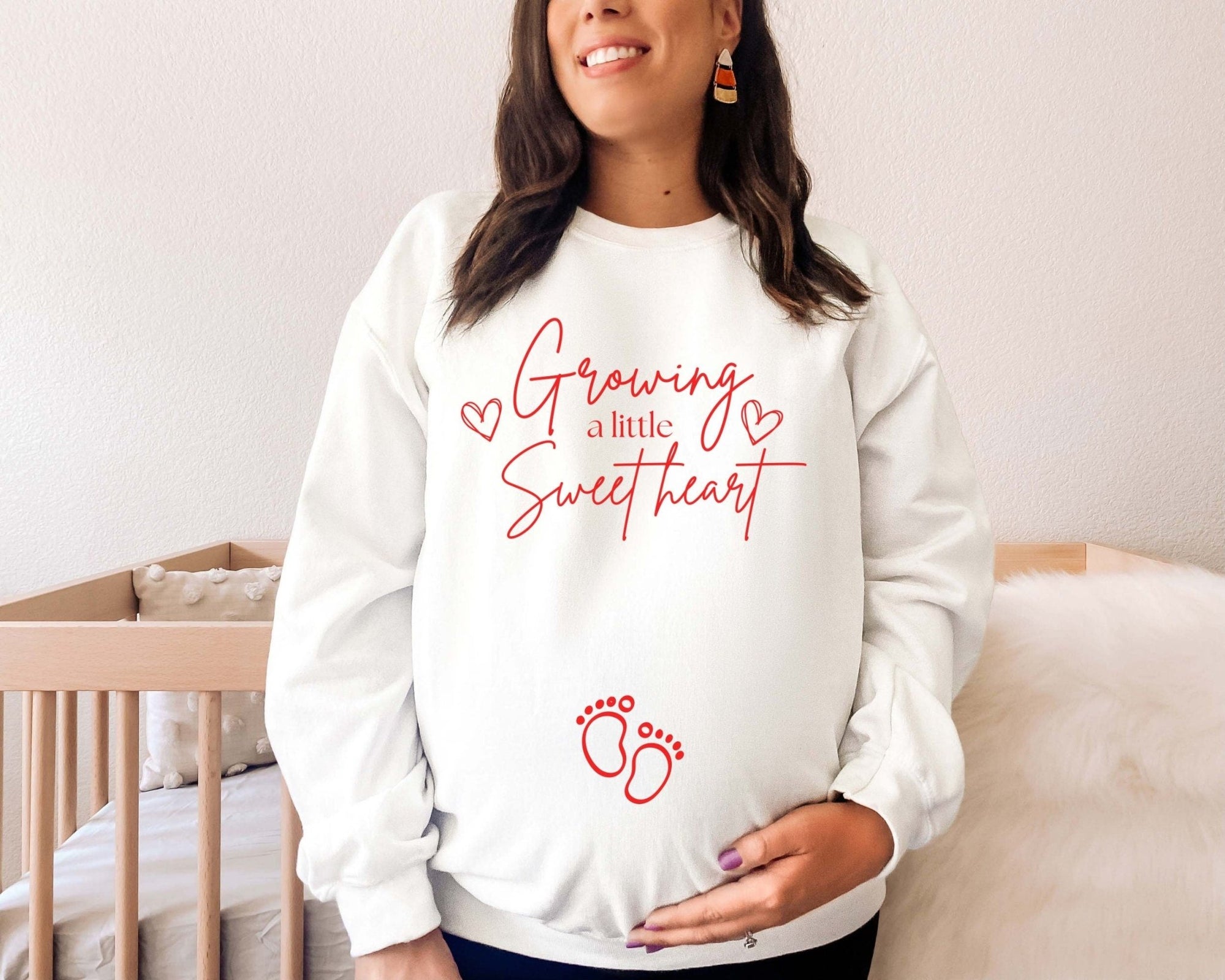 Growing A Little Valentine Sweatshirt - Mod Reveals