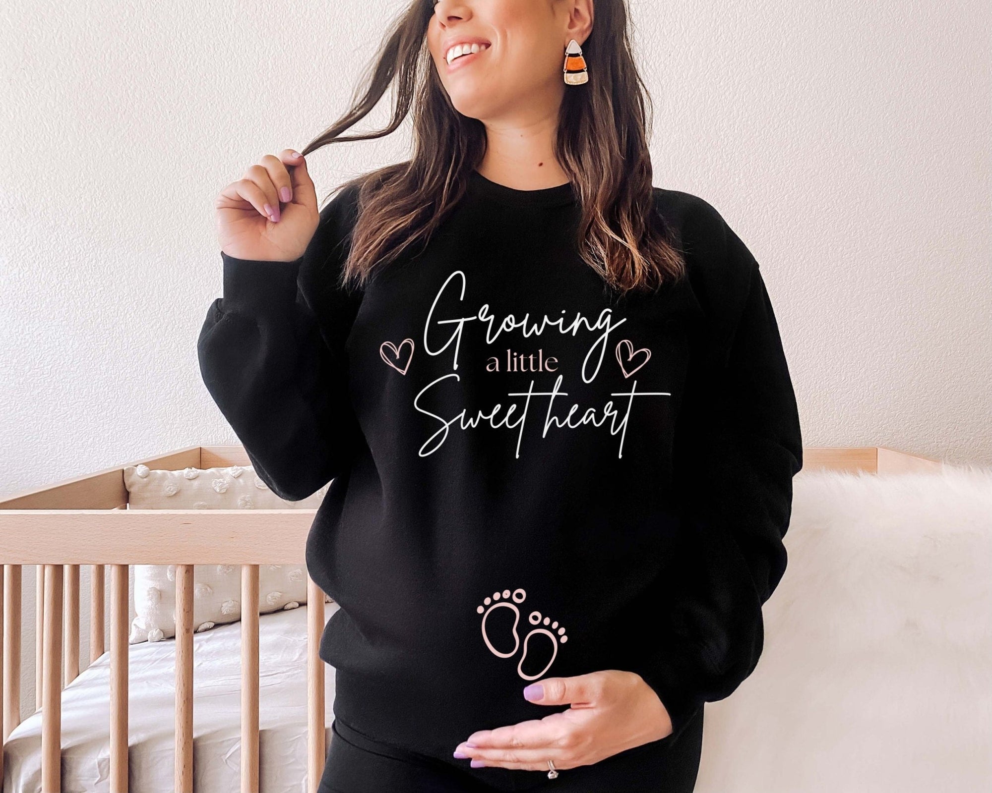 Growing A Little Valentine Sweatshirt - Mod Reveals