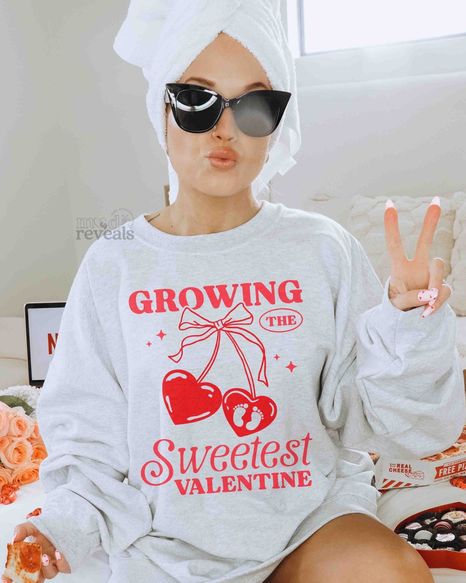 Growing the Sweetest Valentine Sweatshirt - Mod Reveals