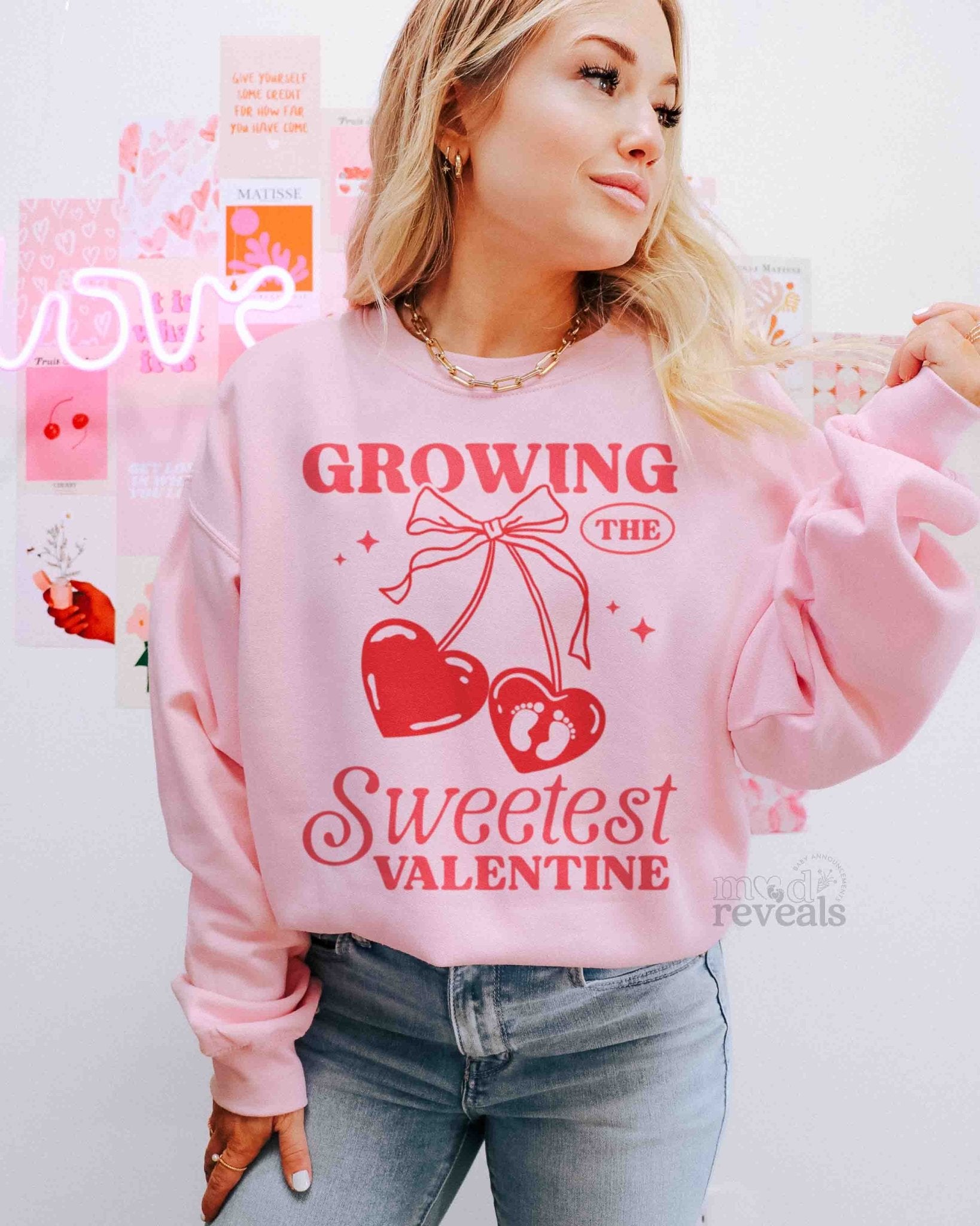 Growing the Sweetest Valentine Sweatshirt - Mod Reveals