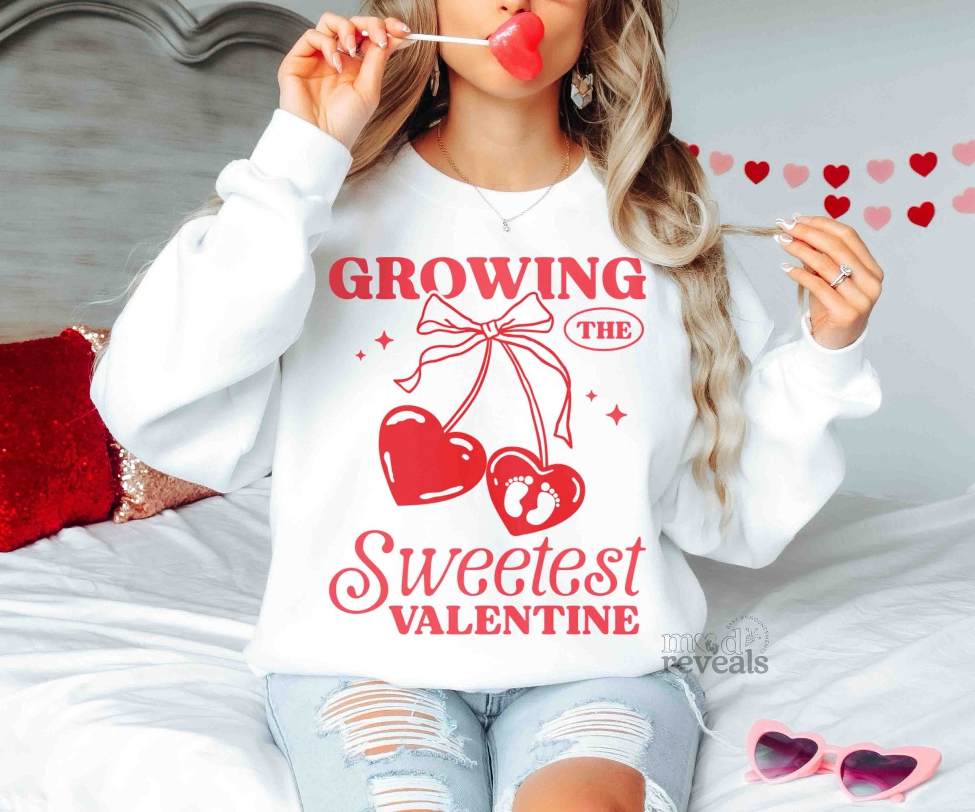 Growing the Sweetest Valentine Sweatshirt - Mod Reveals