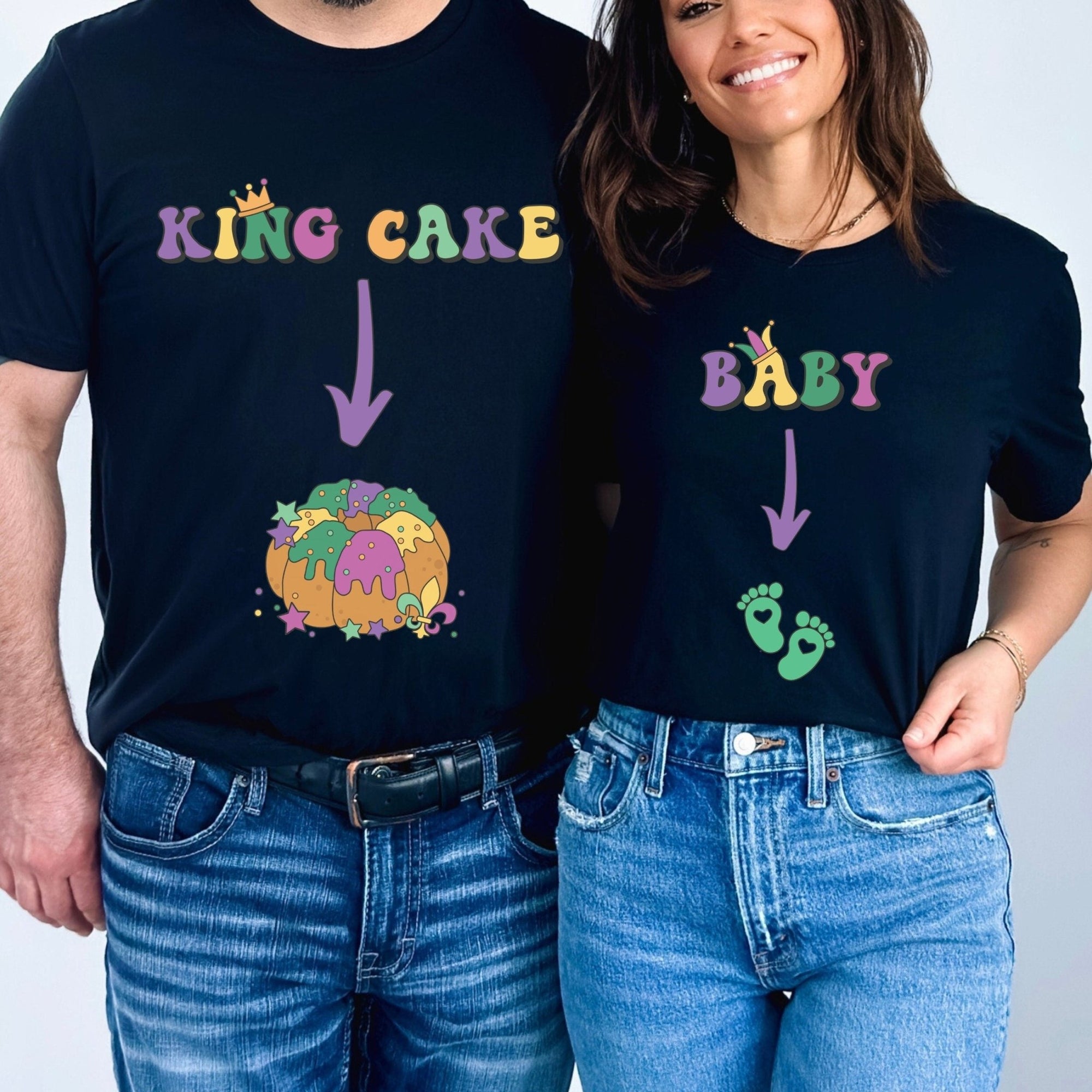 Mardi Gras Couples Announcement Shirts - Mod Reveals