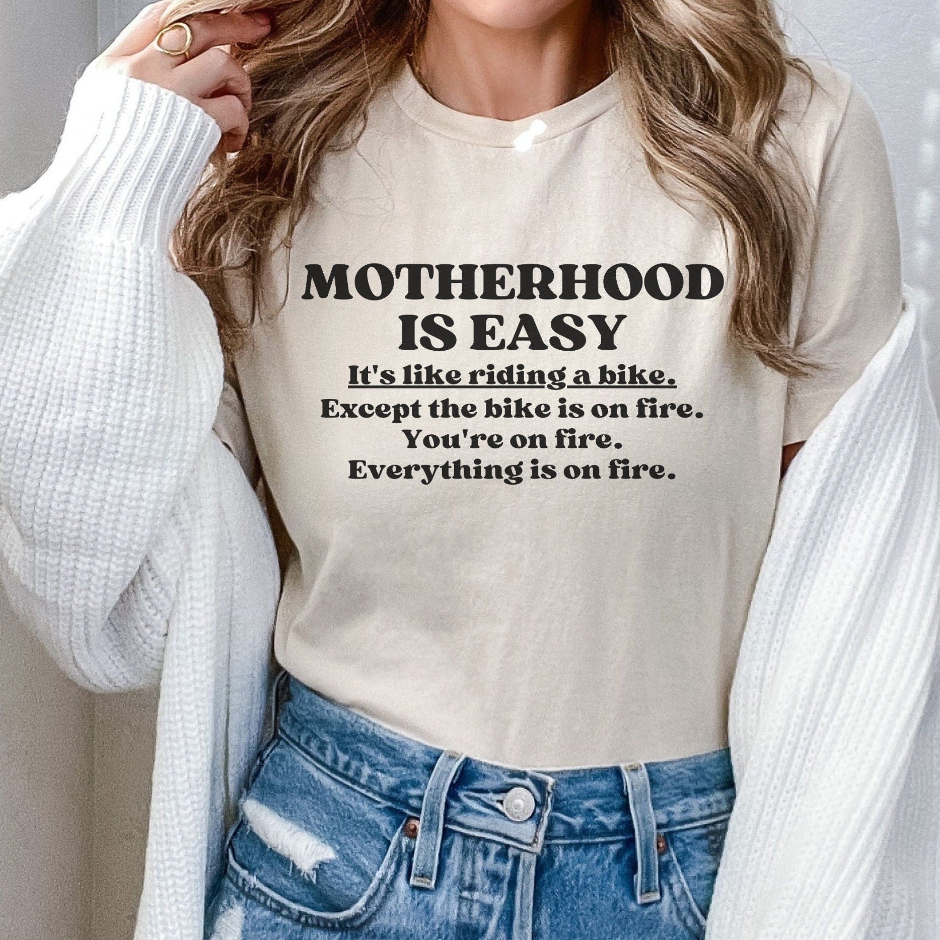 Motherhood Is Easy Shirt - Mod Reveals