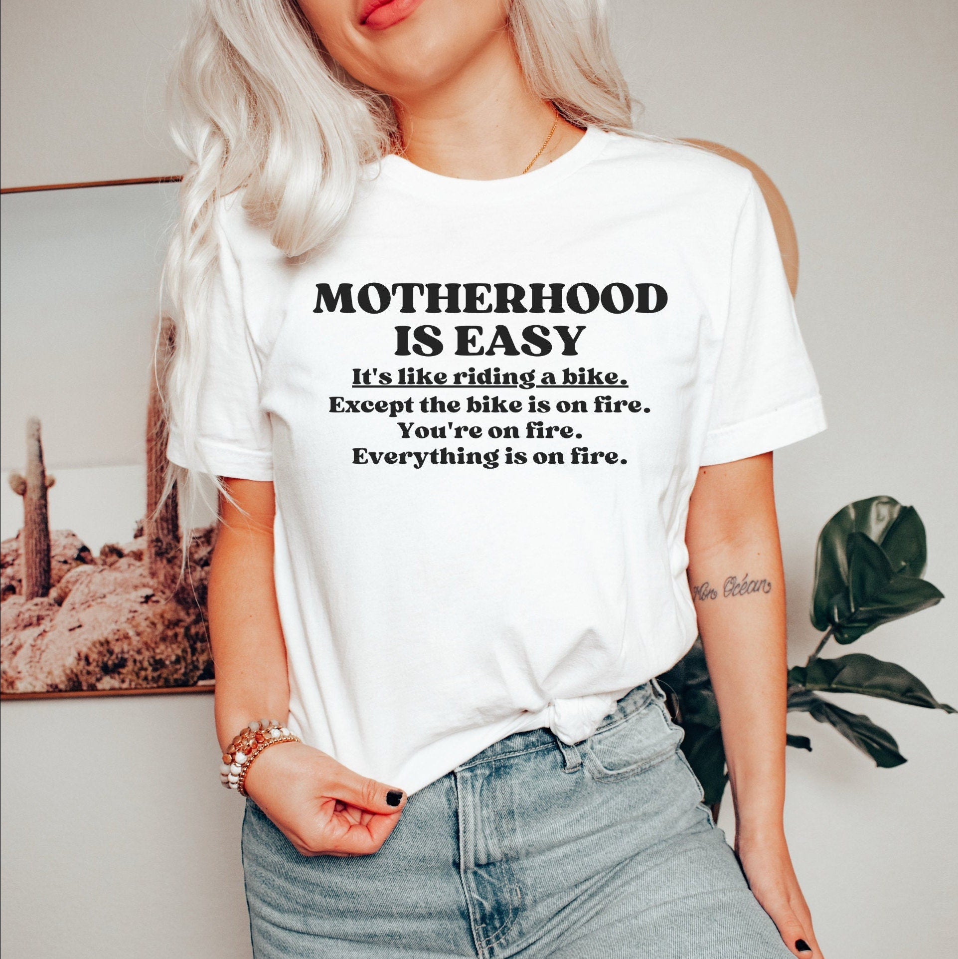 Motherhood Is Easy Shirt - Mod Reveals