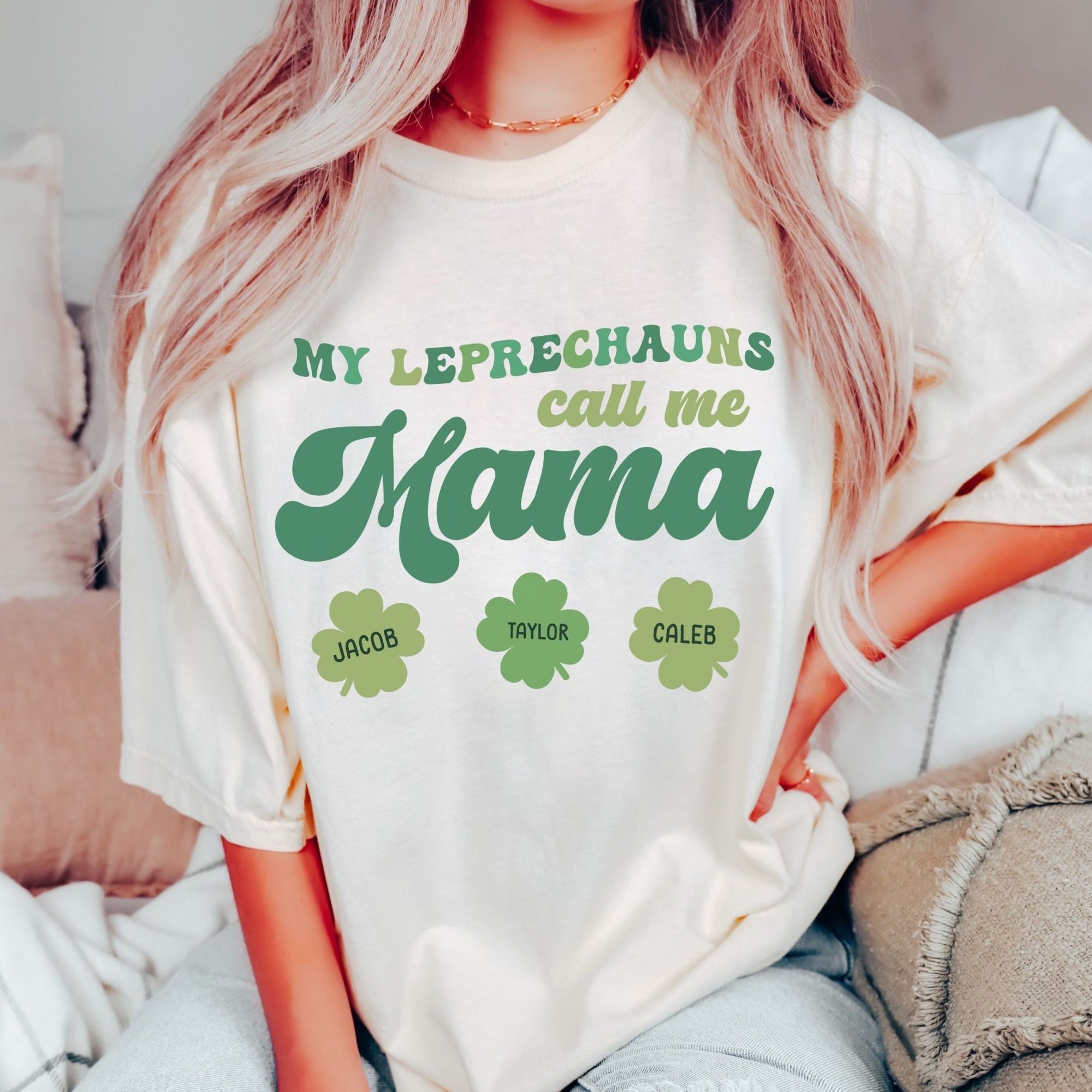 Personalized My Leprechauns Call Me Mama Shirt - Mod Reveals