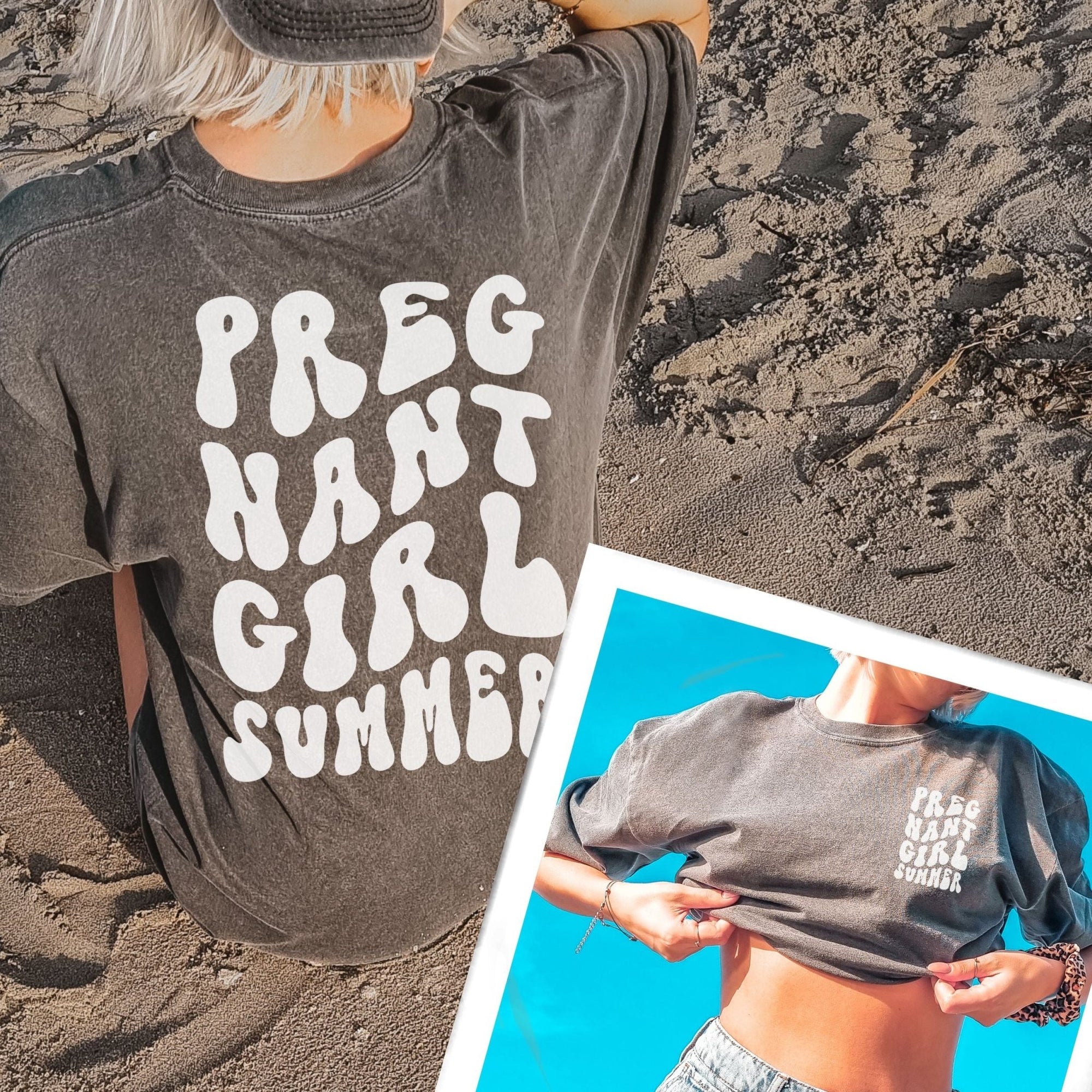 Pregnant Girl Summer Comfort Colors Tee - Mod Reveals