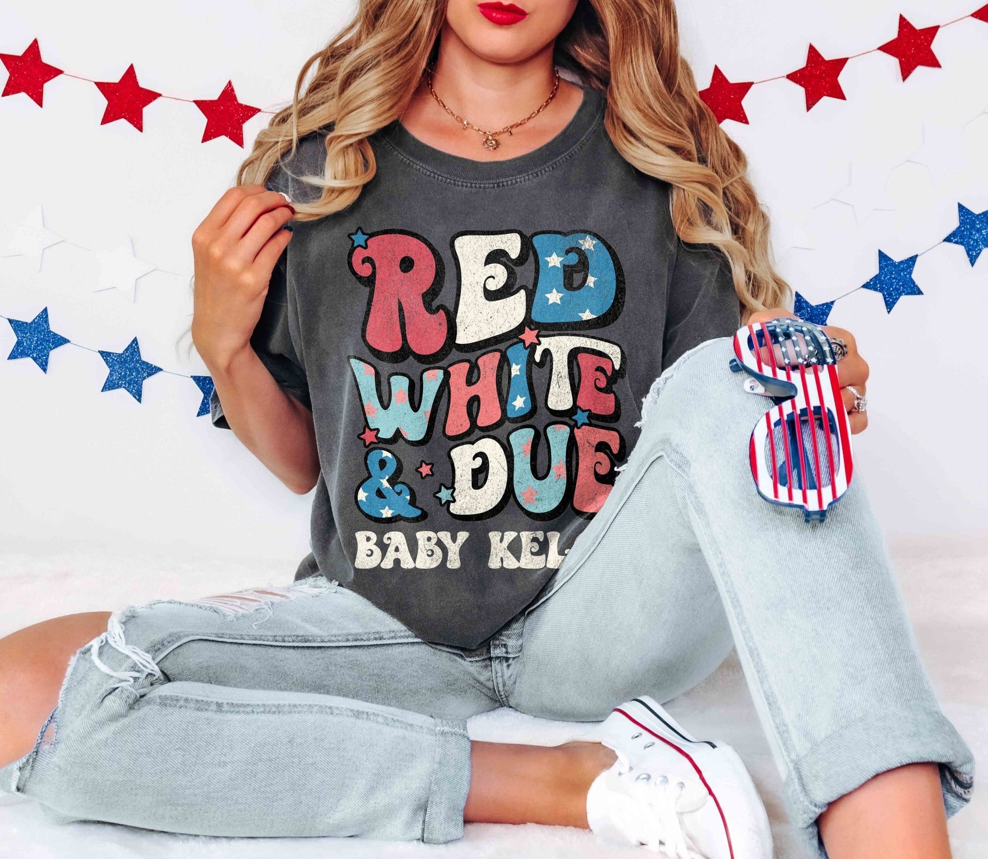 Red White and Due 4th of July Shirt - Mod Reveals