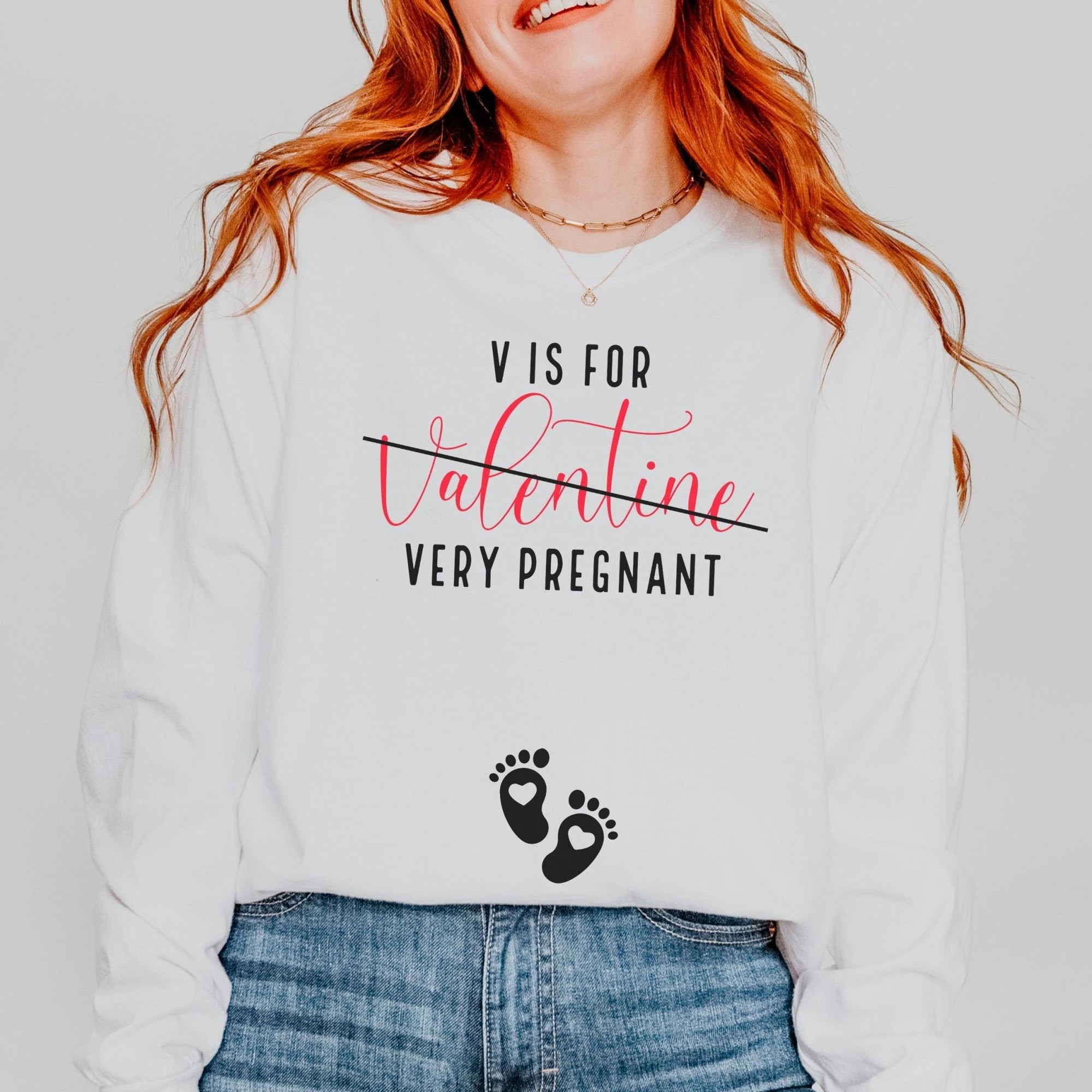 V is for Very Pregnant Sweatshirt - Mod Reveals