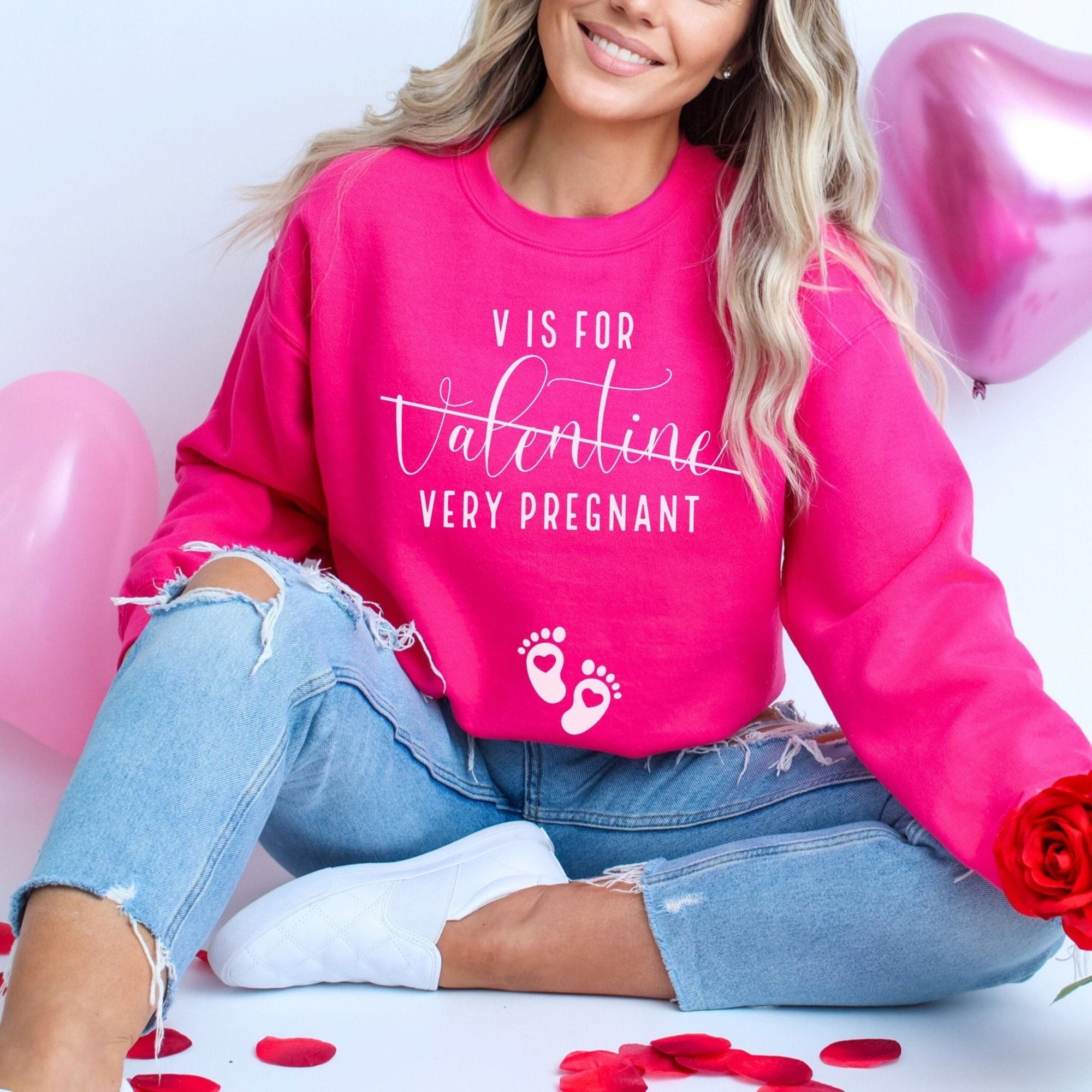 V is for Very Pregnant Sweatshirt - Mod Reveals