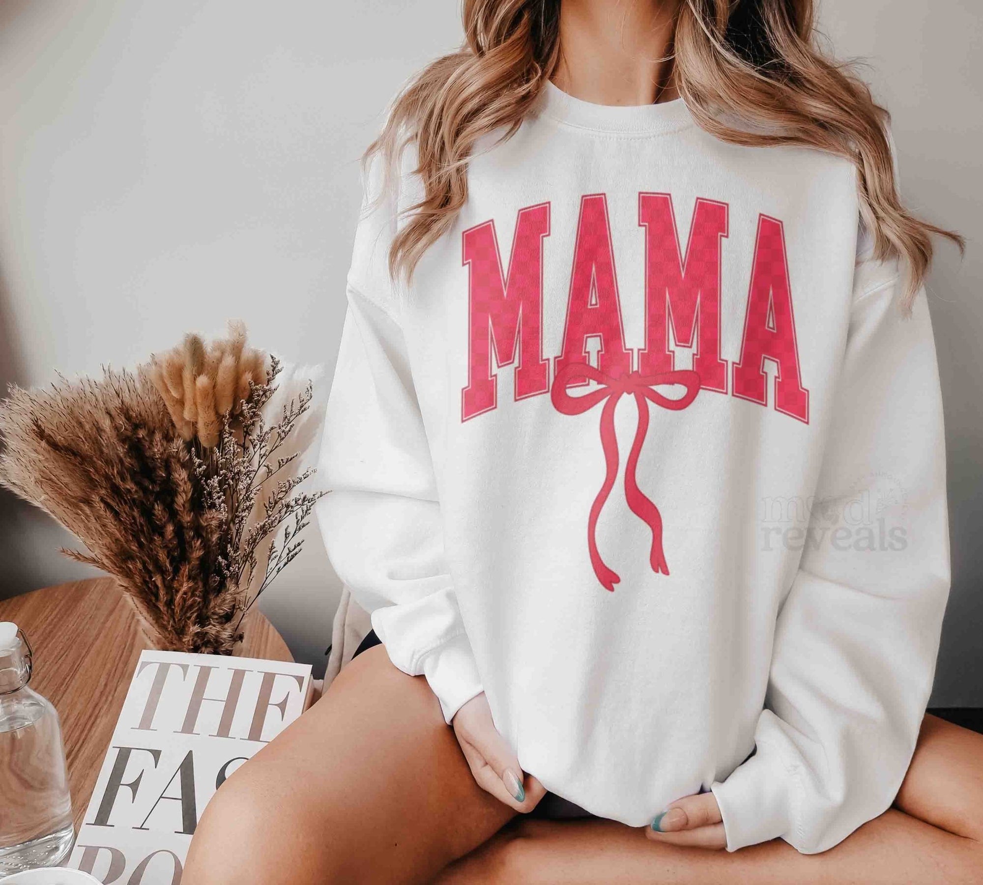 Valentine Mama Bow Sweatshirt - Mod Reveals