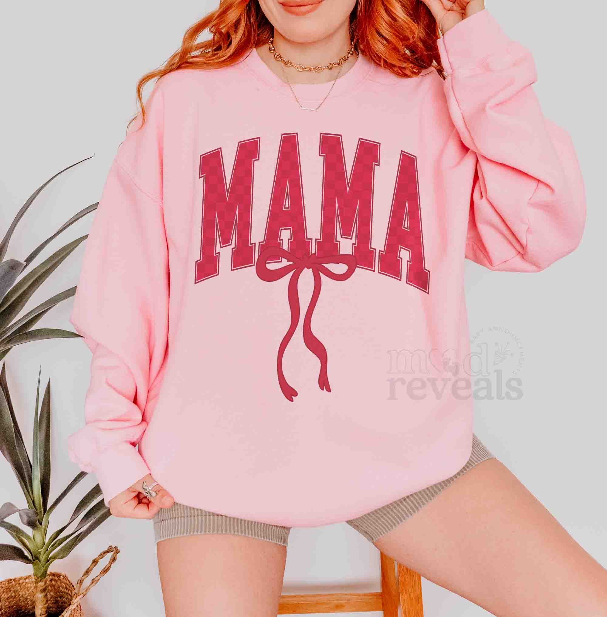 Valentine Mama Bow Sweatshirt - Mod Reveals