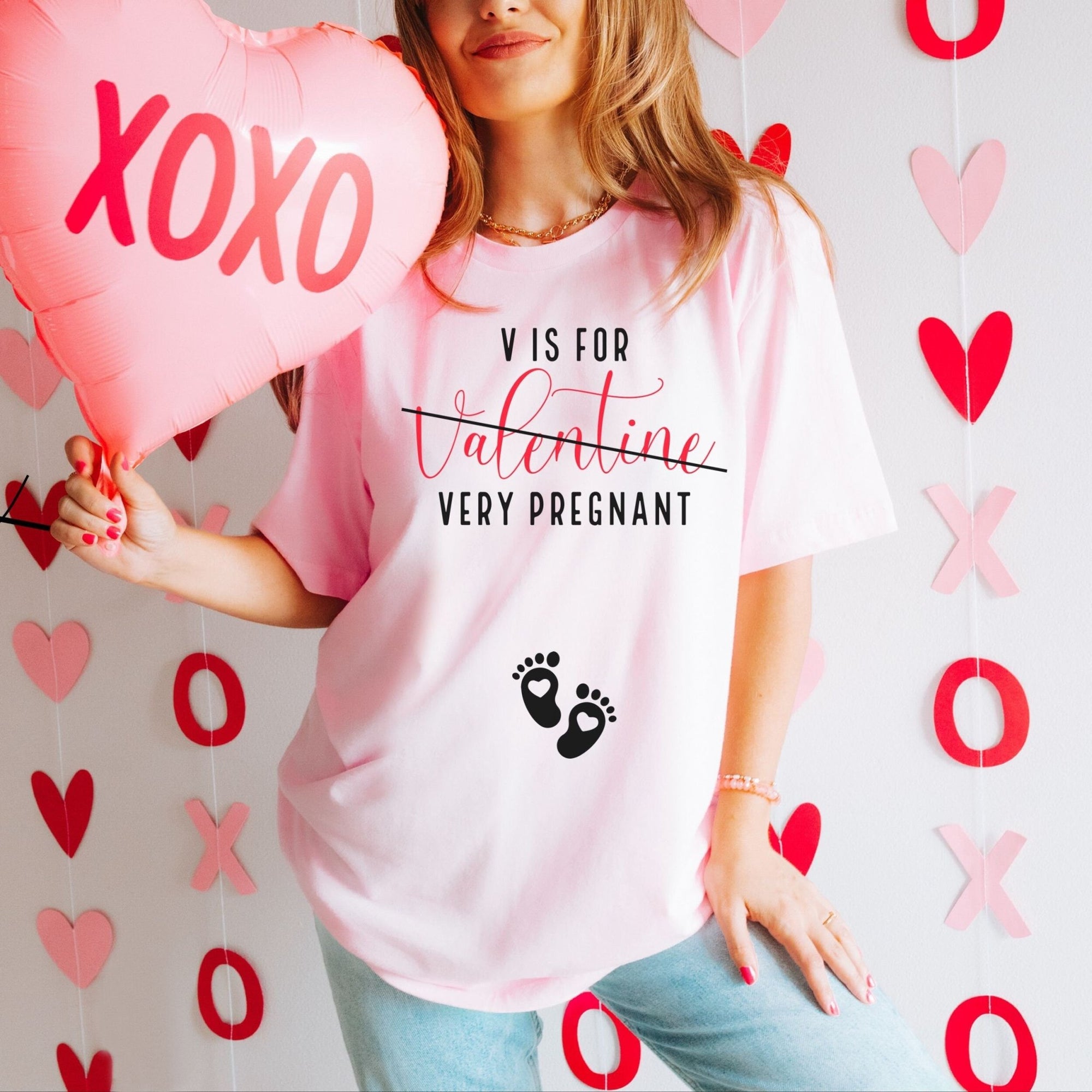 Very Pregnant Valentines Day Shirt - Mod Reveals