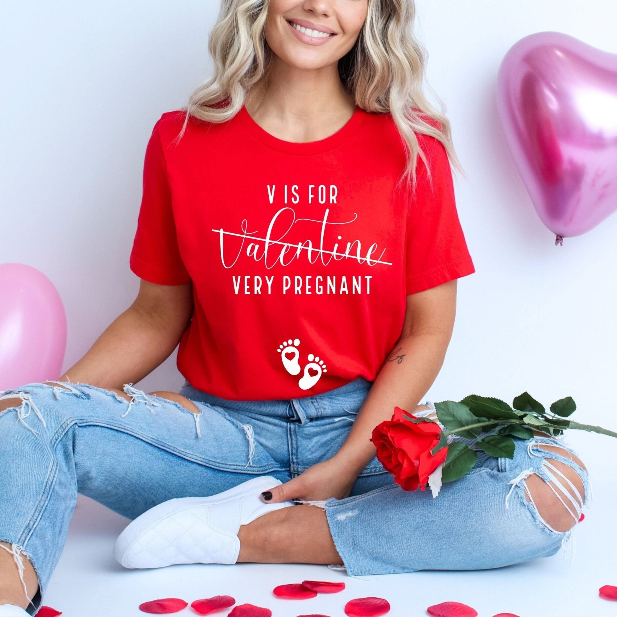 Very Pregnant Valentines Day Shirt - Mod Reveals