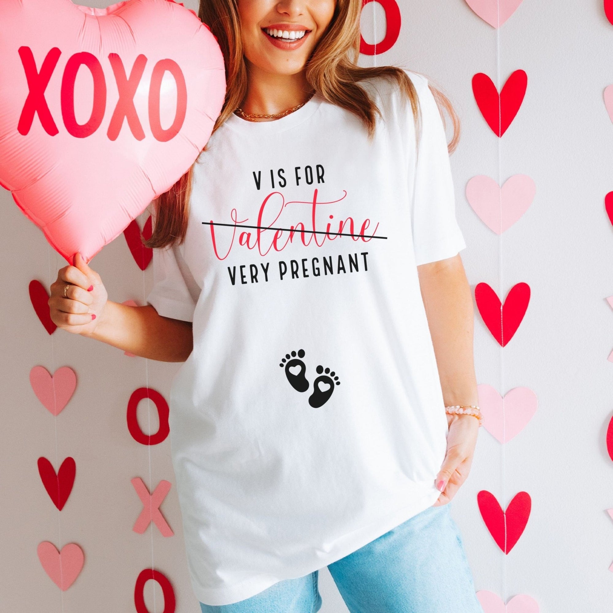 Very Pregnant Valentines Day Shirt - Mod Reveals