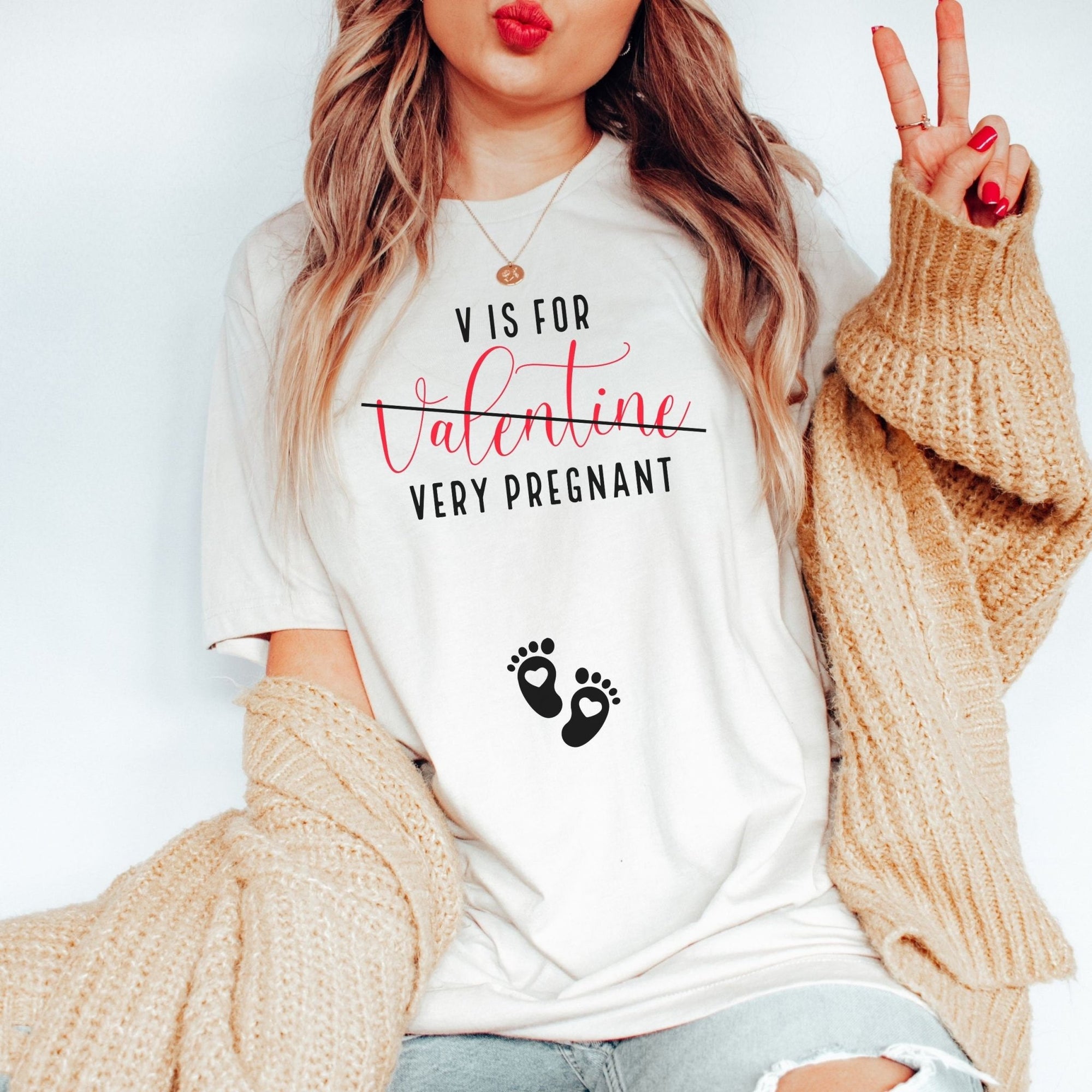 Very Pregnant Valentines Day Shirt - Mod Reveals